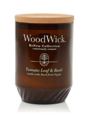 Wood Wick ReNew Collection Tomato Leaf & Basil